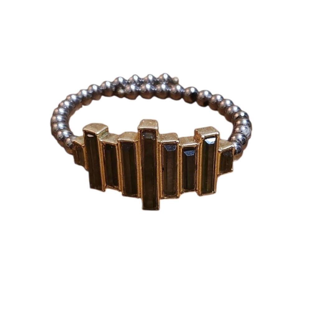 Lucky Brand Gold and Silver Beaded Ring